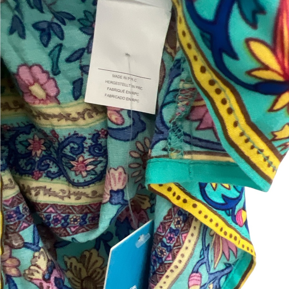 Cupshe Floral Boho Mini Dress Women Sz L V Neck Flutter Sleeve Beach Vacation - Picture 5 of 7